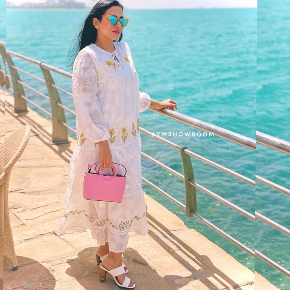 ZARA Beautiful Embroidered maxi dress - Picture 3 of 4